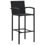 Garden bar furniture 5 pcs PE rattan armrest black by vidaXL, Garden sets - Ref: Foro24-3064811, Price: 357,35 €, Discount: %