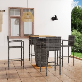 Gray 5-Piece Garden Bar Set by vidaXL, Garden sets - Ref: Foro24-3064871, Price: 380,88 €, Discount: %