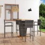 Gray 5-Piece Garden Bar Set by vidaXL, Garden sets - Ref: Foro24-3064871, Price: 380,50 €, Discount: %