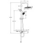 SCHÜTTE Overhead shower set with tray AQUASTAR anthracite-chrome by SCHÜTTE, shower heads - Ref: Foro24-434594, Price: 130,11...