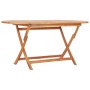 Mesa plegable de jardín madera maciza de teca 160x80x75 cm de vidaXL, Mesas de jardín - Ref: Foro24-48998, Precio: 201,80 €, ...