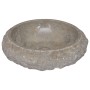 Gray marble washbasin Ø40x12 cm by vidaXL, Sinks - Ref: Foro24-149158, Price: 112,87 €, Discount: %