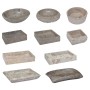 Gray marble washbasin Ø40x12 cm by vidaXL, Sinks - Ref: Foro24-149158, Price: 112,87 €, Discount: %