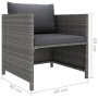 5-piece garden furniture set and gray synthetic rattan cushions by vidaXL, Garden sets - Ref: Foro24-3059753, Price: 259,25 €...