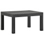 Garden table PP rattan anthracite gray 58x58x41 cm by vidaXL, Garden tables - Ref: Foro24-315640, Price: 44,49 €, Discount: %