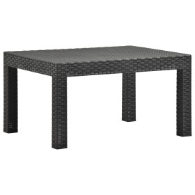 Garden table PP rattan anthracite gray 58x58x41 cm by vidaXL, Garden tables - Ref: Foro24-315640, Price: 40,52 €, Discount: %