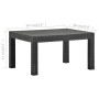 Garden table PP rattan anthracite gray 58x58x41 cm by vidaXL, Garden tables - Ref: Foro24-315640, Price: 44,49 €, Discount: %