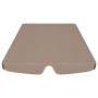 Dosel de repuesto columpio jardín gris taupe 188/168x145/110 cm de vidaXL, Cubiertas para carpas y cenadores - Ref: Foro24-31...