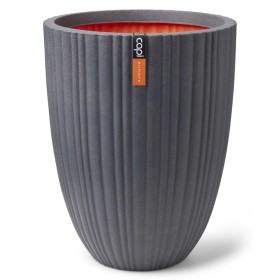 Capi Urban Tube Vase elegant niedrig dunkelgrau 46x58 cm von Capi, Töpfe und Pflanzgefäße - Ref: Foro24-434880, Preis: 129,14...