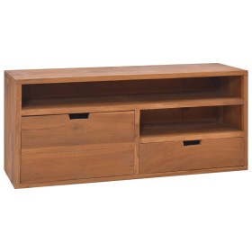 Solid teak wood TV cabinet 90x30x40 cm by vidaXL, TV Furniture - Ref: Foro24-326118, Price: 162,99 €, Discount: %