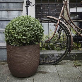 Capi Planter Nature Rib dark brown 54x52 cm by Capi, Pots and planters - Ref: Foro24-434841, Price: 224,99 €, Discount: %