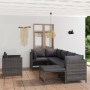 7-piece garden furniture set and gray synthetic rattan cushions by vidaXL, Garden sets - Ref: Foro24-3059761, Price: 364,19 €...