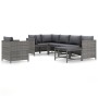 7-piece garden furniture set and gray synthetic rattan cushions by vidaXL, Garden sets - Ref: Foro24-3059761, Price: 364,19 €...