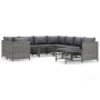 9-piece garden furniture set and gray synthetic rattan cushions by vidaXL, Garden sets - Ref: Foro24-3059765, Price: 498,25 €...