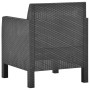 Garden chair with PP cushion anthracite rattan by vidaXL, Garden chairs - Ref: Foro24-315639, Price: 93,99 €, Discount: %