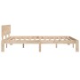 Estructura de cama madera maciza de pino 140x200 cm de vidaXL, Camas y somieres - Ref: Foro24-833115, Precio: 163,74 €, Descu...