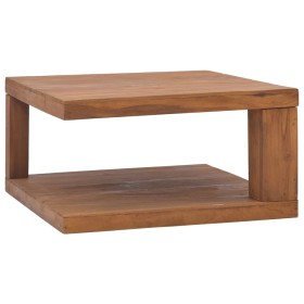 Mesa de centro madera maciza de teca 65x65x33 cm de vidaXL, Mesas de centro - Ref: Foro24-326127, Precio: 116,99 €, Descuento: %