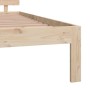 Estructura de cama madera maciza de pino 140x200 cm de vidaXL, Camas y somieres - Ref: Foro24-833115, Precio: 163,74 €, Descu...