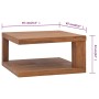 Mesa de centro madera maciza de teca 65x65x33 cm de vidaXL, Mesas de centro - Ref: Foro24-326127, Precio: 116,01 €, Descuento: %