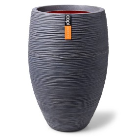 Capi Vase Nature Rib elegant Deluxe dark gray 45x72 cm by Capi, Pots and planters - Ref: Foro24-434843, Price: 182,90 €, Disc...