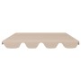 Dosel de repuesto columpio de jardín beige 188/168x145/110 cm de vidaXL, Cubiertas para carpas y cenadores - Ref: Foro24-3120...