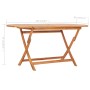 Mesa plegable de jardín madera maciza de teca 160x80x75 cm de vidaXL, Mesas de jardín - Ref: Foro24-48998, Precio: 201,80 €, ...