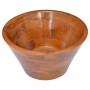 Lavabo de madera maciza de teca Φ40x20 cm de vidaXL, Lavabos - Ref: Foro24-326161, Precio: 116,99 €, Descuento: %