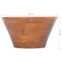 Lavabo de madera maciza de teca Φ40x20 cm de vidaXL, Lavabos - Ref: Foro24-326161, Precio: 116,99 €, Descuento: %