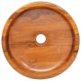 Lavabo de madera maciza de teca Φ40x10 cm de vidaXL, Lavabos - Ref: Foro24-326159, Precio: 126,81 €, Descuento: %