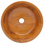 Solid teak wood washbasin Φ40x10 cm by vidaXL, Sinks - Ref: Foro24-326160, Price: 98,84 €, Discount: %