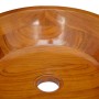 Lavabo de madera maciza de teca Φ40x10 cm de vidaXL, Lavabos - Ref: Foro24-326160, Precio: 98,84 €, Descuento: %