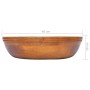 Solid teak wood washbasin Φ40x10 cm by vidaXL, Sinks - Ref: Foro24-326160, Price: 98,84 €, Discount: %