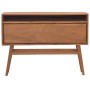 Mesa consola de madera maciza de teca 110x30x79 cm de vidaXL, Mesas auxiliares - Ref: Foro24-326136, Precio: 202,99 €, Descue...