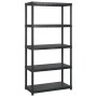 Storage shelves 5 levels black plastic 255x40x185cm by vidaXL, Industrial shelving - Ref: Foro24-3059857, Price: 233,18 €, Di...