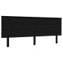 Elderly bed solid wood headboard black 200x200 cm by vidaXL, Beds and slatted bases - Ref: Foro24-3195505, Price: 189,39 €, D...