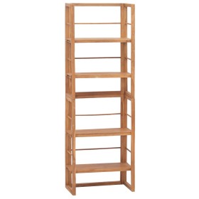 Solid teak wood shelf 60x30x180 cm by vidaXL, Bookcases and shelves - Ref: Foro24-326125, Price: 190,99 €, Discount: %