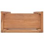 Estantería de madera maciza de teca 60x30x180 cm de vidaXL, Librerías y estanterías - Ref: Foro24-326125, Precio: 190,99 €, D...