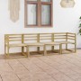 4-Sitzer-Gartensofa aus grün imprägniertem Kiefernholz von vidaXL, Gartensets - Ref: Foro24-3065295, Preis: 138,01 €, Rabatt: %