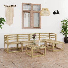 Garden furniture set 6 pieces green impregnated pine wood by vidaXL, Garden sets - Ref: Foro24-3065304, Price: 197,92 €, Disc...