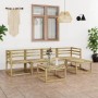 Gartenmöbel-Set 6-teilig grün imprägniertes Kiefernholz von vidaXL, Gartensets - Ref: Foro24-3065304, Preis: 197,74 €, Rabatt: %