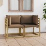 Ecksofa-Kissen für den Garten, 2 Stück, grün imprägniertes Holz von vidaXL, Gartensets - Ref: Foro24-3065174, Preis: 161,26 €...