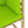 Ecksofa-Kissen für den Garten, 2 Stück, grün imprägniertes Holz von vidaXL, Gartensets - Ref: Foro24-3065264, Preis: 131,39 €...