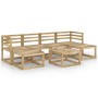 Garden furniture set 7 pieces green impregnated pine wood by vidaXL, Garden sets - Ref: Foro24-3065306, Price: 214,74 €, Disc...