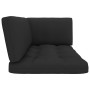 2-Sitzer-Palettensofa mit Kissen aus schwarz imprägniertem Kiefernholz von vidaXL, Gartensets - Ref: Foro24-3066656, Preis: 2...