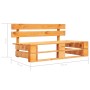 Palettenmöbel 4 Stück und Kissen Honig imprägniert Kiefernholz von vidaXL, Gartensets - Ref: Foro24-3066737, Preis: 364,19 €,...