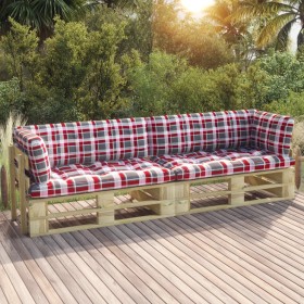 2-Sitzer-Palettensofa mit grünen Kissen aus imprägniertem Kiefernholz von vidaXL, Gartensets - Ref: Foro24-3066625, Preis: 25...