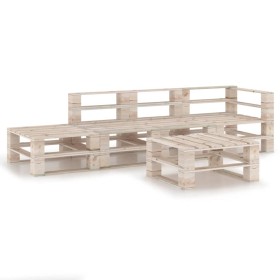 Juego de muebles de jardín de palets 5 piezas madera de pino de vidaXL, Conjuntos de jardín - Ref: Foro24-3066029, Precio: 21...