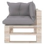 8-piece pallet garden furniture with pine wood cushions by vidaXL, Garden sets - Ref: Foro24-3066164, Price: 576,99 €, Discou...