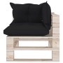 4-seater pallet garden sofa with pine wood cushions by vidaXL, Garden sets - Ref: Foro24-3066129, Price: 375,49 €, Discount: %