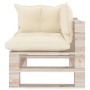 5-piece pallet garden furniture with pine wood cushions by vidaXL, Garden sets - Ref: Foro24-3066178, Price: 426,57 €, Discou...